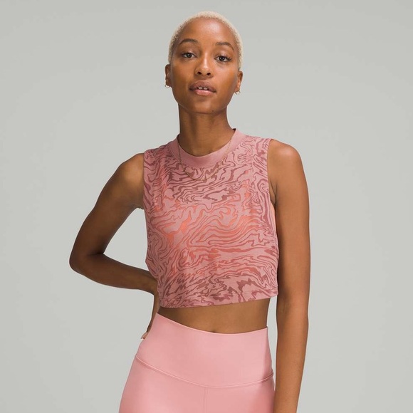 All Yours Cropped Tank Top *Veil - Picture 1 of 5